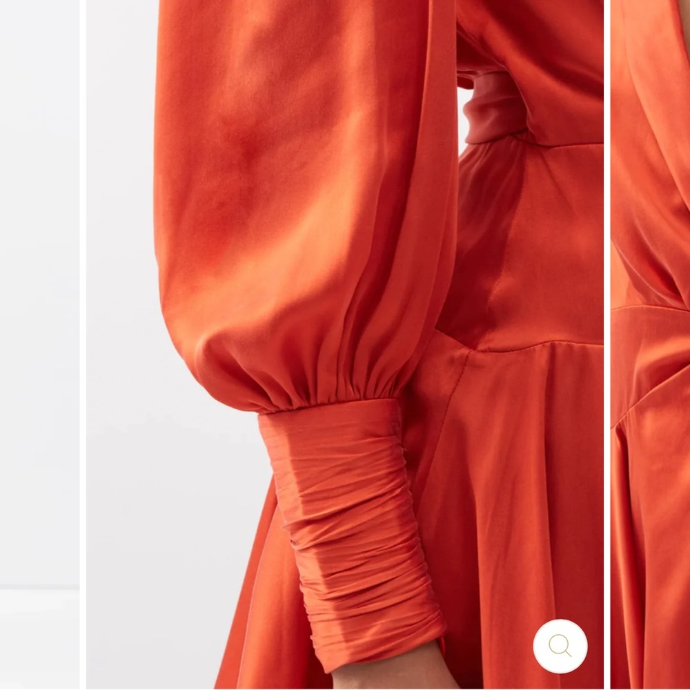 Zimmerman silk wrap mini dress (crimson) - Picture 6 of 6